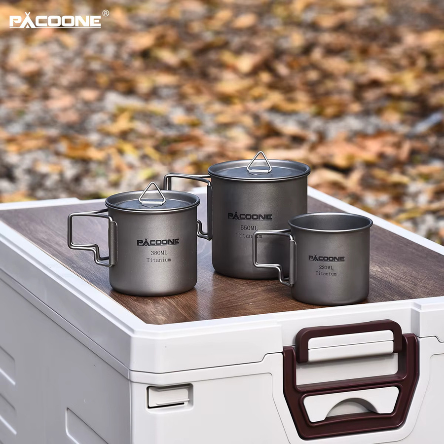 PACOONE Titan Campingbecher für Outdoor und Wandern - Bild 2