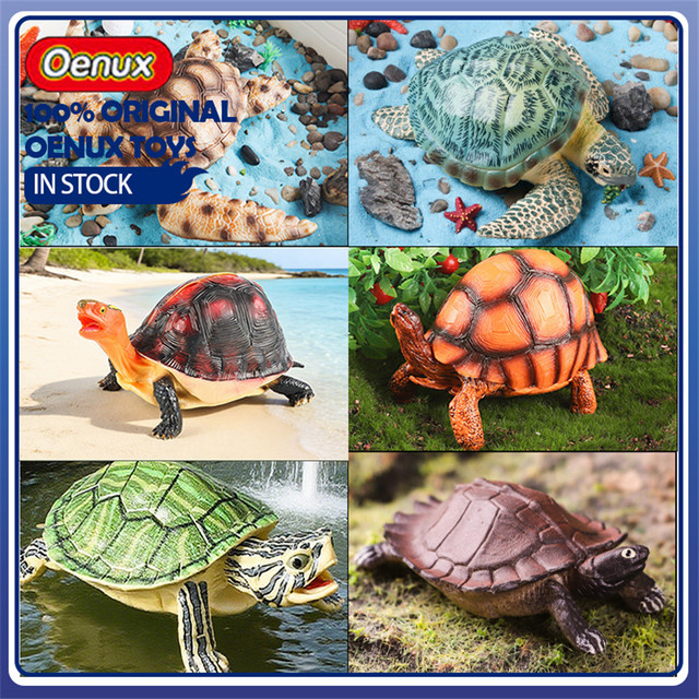 Oenux Simulations-Schildkröten-Set, Modell-Schildkröten-Figur, mehrfarbig - Bild 1