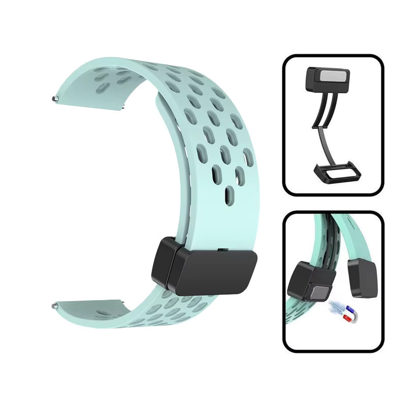 Uhrenarmband Silikon, Magnetische Schnalle, Realme Uhr 5 Sport, 22mm - Bild 2