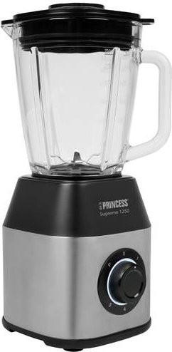Princess Solid Pro Standmixer 1400W mit Edelstahl- und Glasbehälter, Schwarz - Bild 1