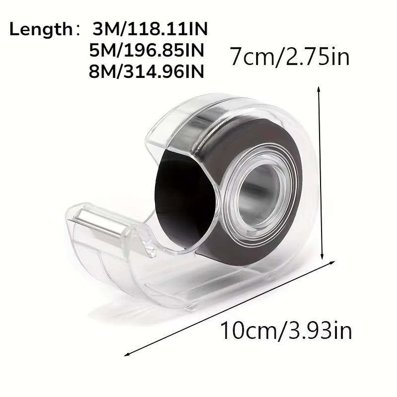 Selbstklebendes magnetisches Klebeband in Schwarz für Schreibwaren und multifunktionale Anwendungen - Bild 2