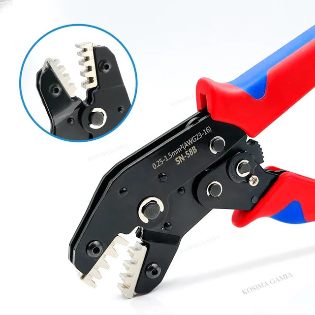 SUITU Crimpzangen mit auswechselbaren Matrizen und Ratschenfunktion SN-48B/SN-58B für PH2.0 XH2.5 JST2.5 VH3.96 - Bild 1