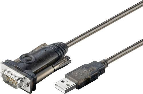 Goobay Seriell Adapterkabel USB-A auf D-SUB 9pol in Schwarz, Länge: 1,50 m - Bild 1