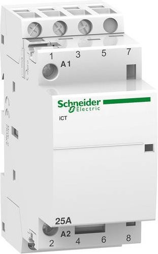Schneider Electric A9C20633 Installationsschütz mit 3 Schließern, 25A, 400 V/AC, 1.6W, Weiß - Bild 1