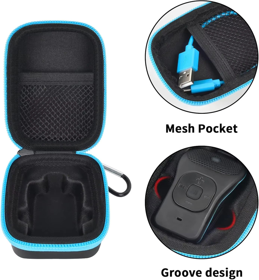 Paiyule Tragetasche für Bluetooth-Clip-Lautsprecher, magnetische Aufsteckhülle für tragbare Mini-Lautsprecher, Farbe: Schwarz - Bild 3