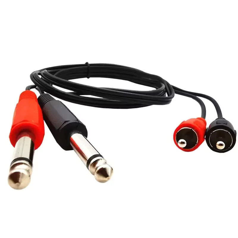 BSN RCA-Audiokabel Dual 6,35 mm Mono auf Dual RCA Lotus Stecker, Länge: 1,5 m - Bild 3