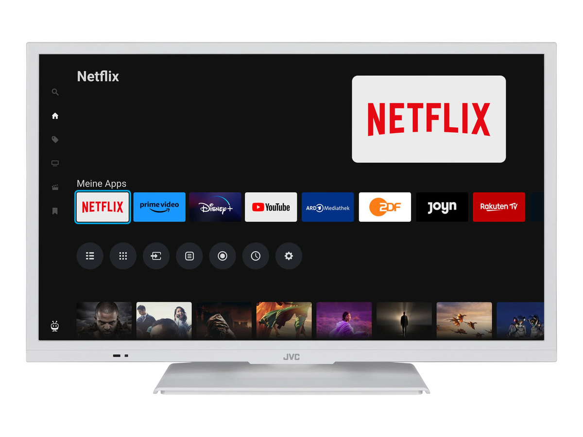 JVC Smart TV LT-24VH5455W LED Fernseher 24 Zoll HD-Ready in Weiß - Bild 2