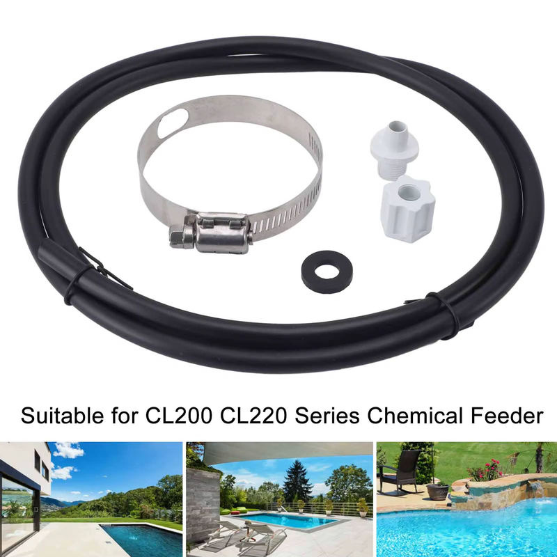 Hayward Chlorator Feeder Anschluss-Set mit Schlauch-Sattelklemme in Schwarz für Cl200 und Cl220 - Bild 6