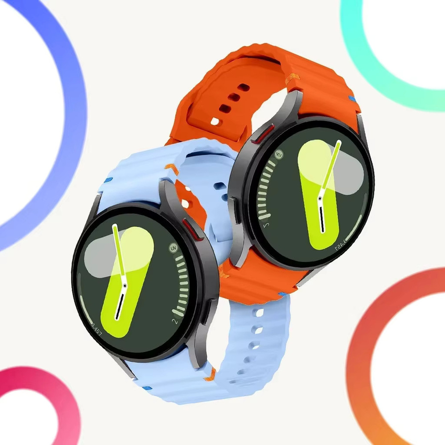 Huami Amazfit Uhrenarmband Silikon, Schwarz, Unisex - Bild 4