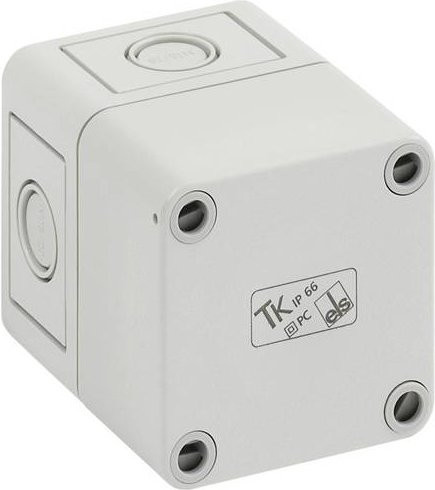 Spelsberg Universal-Gehäuse TK PC 77-8-m aus Kunststoff in Grau, B/T/H: 6,5 x 6,5 x 8,1 cm - Bild 1
