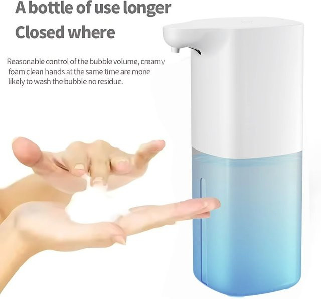 Sarmocare Automatischer berührungsloser Schaumspender mit Infrarot-Sensor, 350ml, Weiß - Bild 1