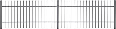 Zaunfeld Matt 100 von Polbram Steel Group in Anthrazit, verzinkt, B: 200 cm, H: 100 cm - Bild 1