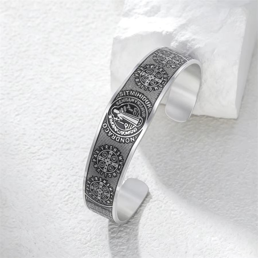 my shape Armband, Edelstahl, Silber, Herren, Offener Armreif - Bild 2