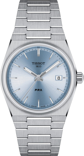 Tissot Damenuhr PRX, Quarz, Edelstahl, Blau, 35 mm, 10 ATM - Bild 1
