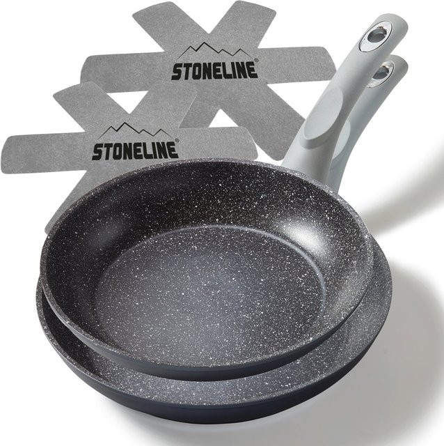 STONELINE Gourmundo 4-teiliges Pfannen-Set aus Aluminium mit Antihaftbeschichtung in Grau - Bild 1