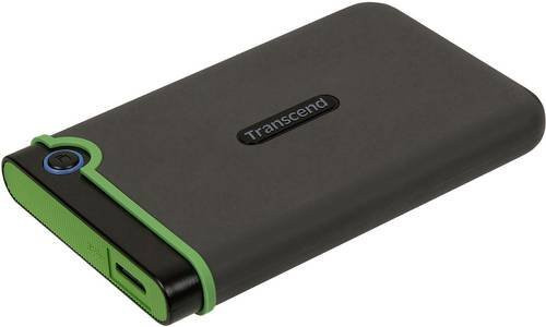 Transcend StoreJet 25M3S Slim Externe Festplatte 2 TB USB 3.2 Gen 2 HDD in Grau und Blau - Bild 1