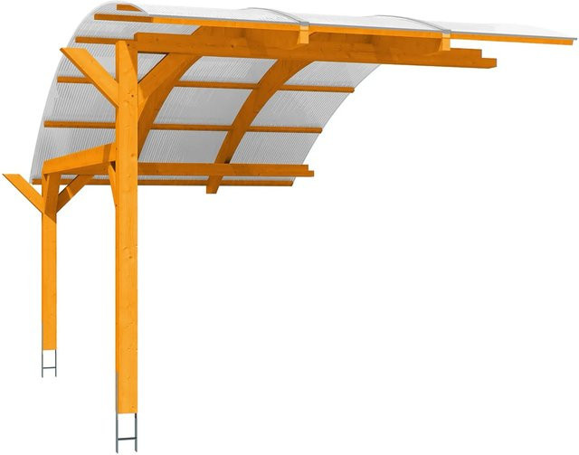 Skan Holz Carport Erweiterung Schwaben aus Eiche, Breite: 299 cm, Länge: 630 cm - Bild 1
