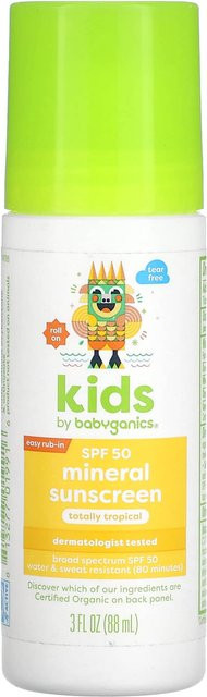 Babyganics Mineralischer Sonnenschutz für Kinder, LSF 50, 85 ml - Bild 1