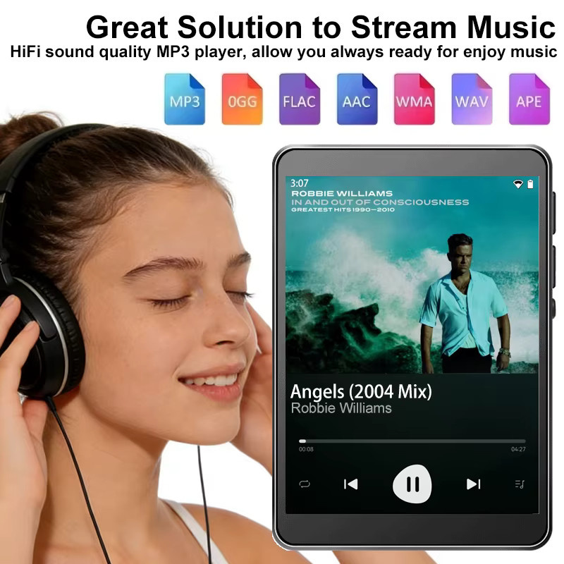 Famue PA03 Mini Android MP3/MP4 Player mit 5MP Kamera, Wi-Fi und Bluetooth in Schwarz - Bild 4