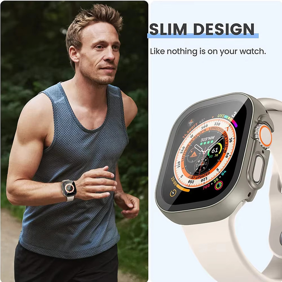 Apple Displayschutzfolie aus gehärtetem Glas, Apple Watch Ultra 49 mm - Bild 1
