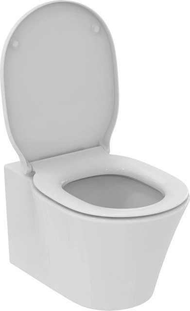 Ideal Standard Wand-WC-Set Connect Air Tiefspüler Weiß, spülrandlos mit Soft-Close-Funktion und AquaBlade-Technologie, B/T/H: 54 x 35 x 36 cm - Bild 1