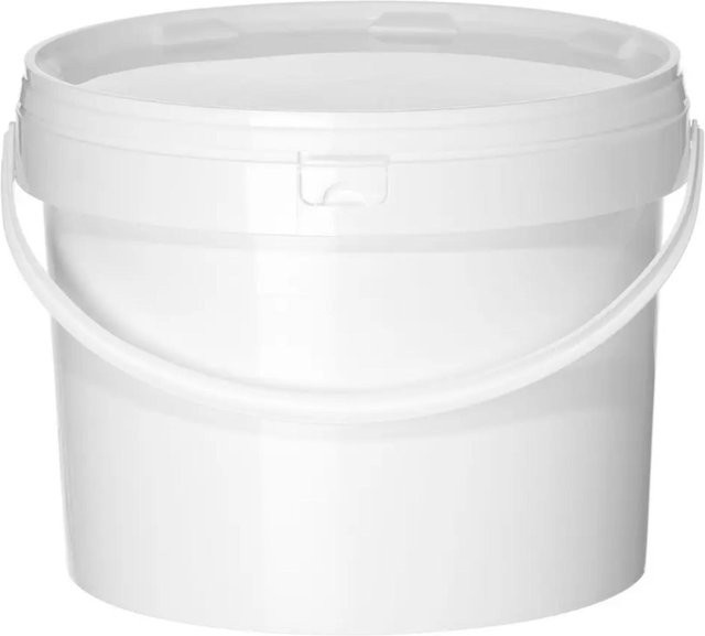Hendi Gastronomie-Eimer mit Deckel für Fritteuse und Saucen, Weiß, 11,5 l - Bild 1