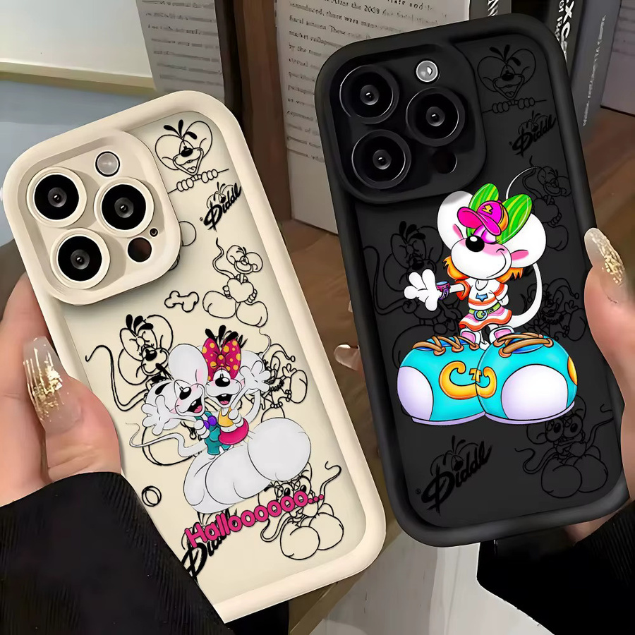 Handyhülle mit niedlichem Cartoon-D-Diddls Design für Google Pixel 10, 9, 9A, 8, 8A, 7, 7A Pro und XL, weiche Silikon-TPU-Rückseite, Multicolour - Bild 2