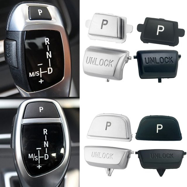 angelguoguo ABS Auto Schaltknauf mit P Unlock Taste Schalter Abdeckung passend für BMW 1 2 3 5 6 Serie F30 F10 F11 F32 F48 X3 X4 F25 F26 Zubehör - Bild 1