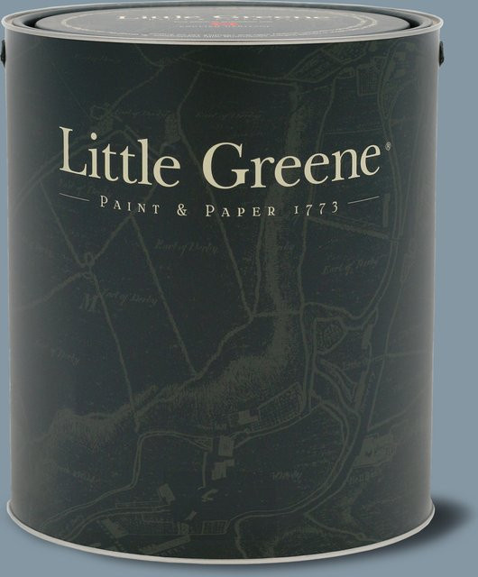 Little Greene Masonry Paint James 108 Blau Matt Wasserbasiert Schimmelresistent 5 l - Bild 1