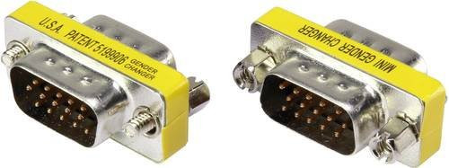 Renkforce Serieller Adapter Gelb mit 1x D-SUB-Stecker 15pol. auf 1x D-SUB-Stecker 15pol. - Bild 1
