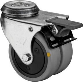 BS Rollen Apparatedoppelrolle B121.A89.075 aus Kunststoff in Grau - Bild 1