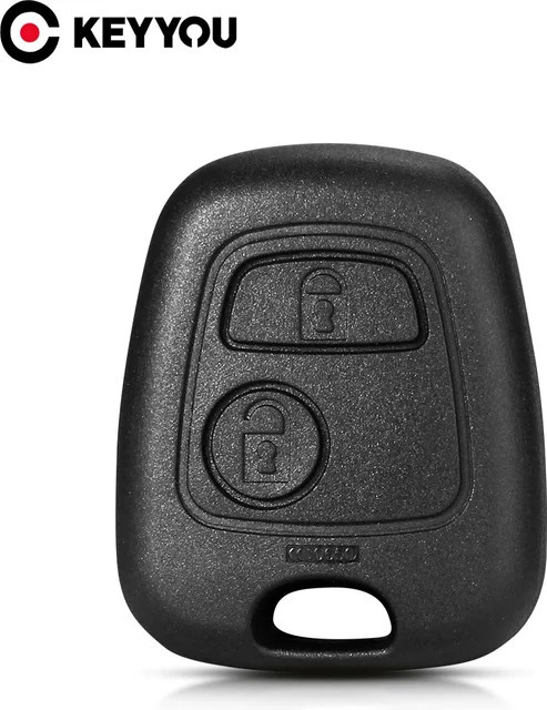 KEYYOU Schlüsselhülle für Peugeot und Citroen in Schwarz - Bild 1