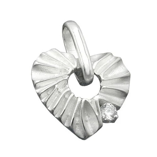 Colfem Anhänger Herz, 925 Silber, Zirkonia, Unisex - Bild 1