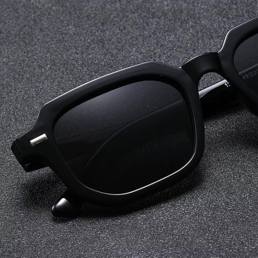 CAIPAI Sonnenbrille Rechteckig, Vollrand, Schwarz, Herren, Kunststoff - Bild 2