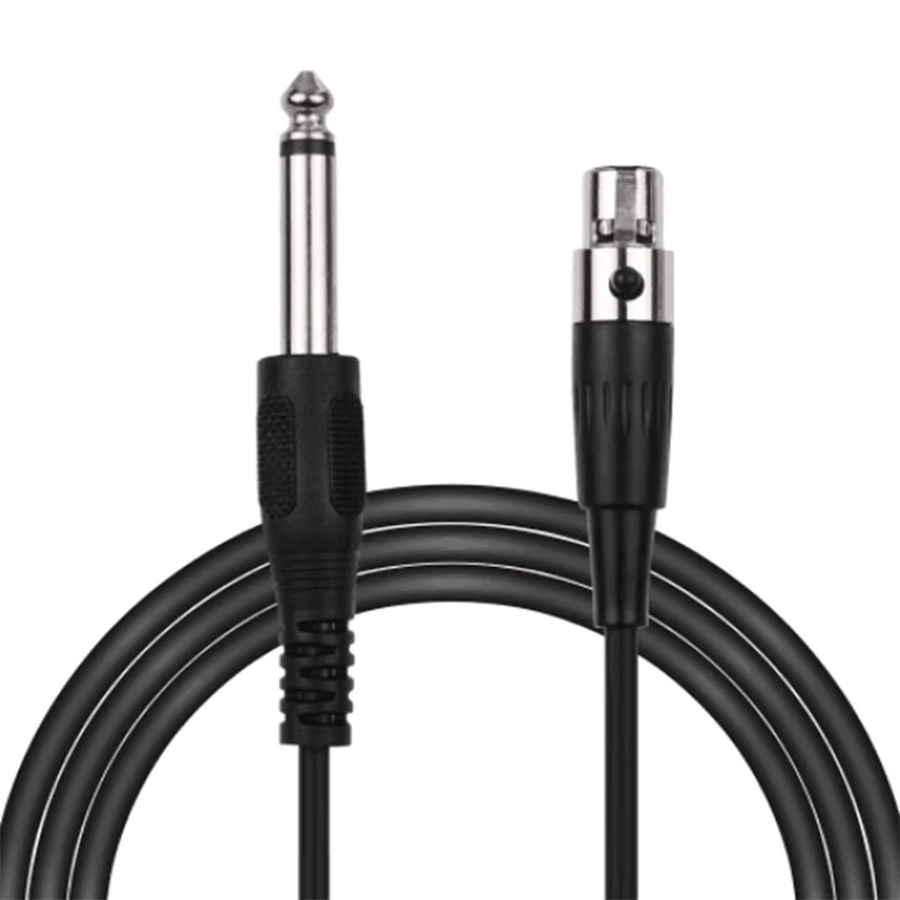 BSN Audiokabel 3-Pin Mini-XLR-Buchse auf 1/4 Zoll 6,35mm Stecker Schwarz - Bild 3