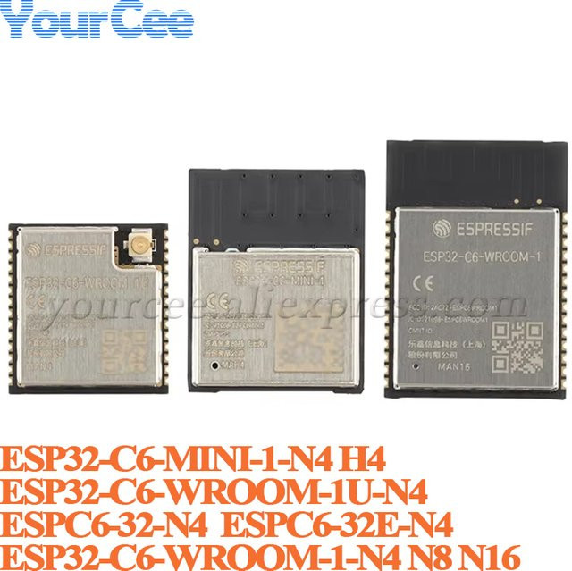 ESP32-C6-WROOM-1 WLAN-Modul mit Wi-Fi 6, Bluetooth 5, Zigbee 3.0 und Thread, 10 Stück - Bild 1