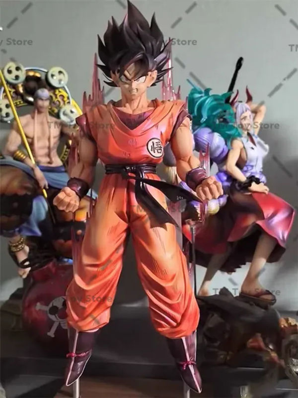 Bandai Dragon Ball Son Goku Kaiouken Anime-Figur aus PVC in Orange, Höhe: 30 cm - Bild 3