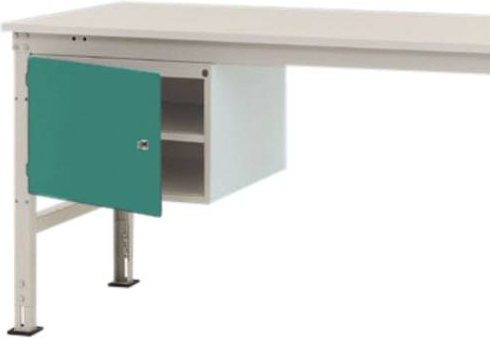 Manuflex ZB4713.0001 Gehäuse-Unterbau Universal Stationär mit einer Tür links angeschlagen für Tischtiefe 800 mm, Nutzhöhe: 300 mm - Bild 1