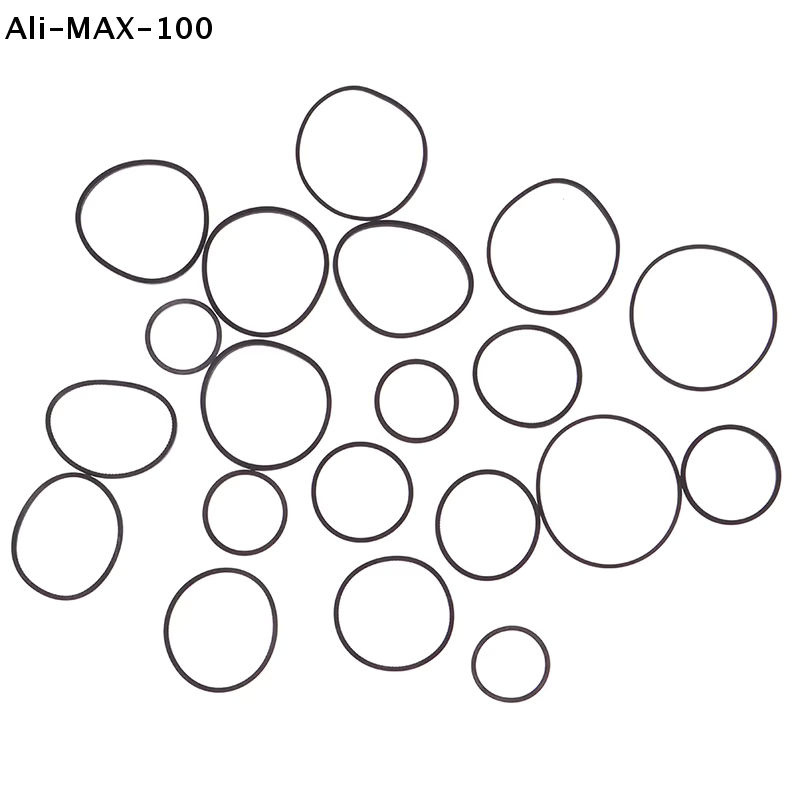 AyS 20er Set Mix Kassetten-Ersatzgummibänder in Schwarz für CD-DVD-Kassettenrekorder, Plattenspieler und CD-ROM-Videogeräte - Bild 2