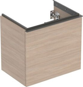 Geberit Waschtischunterschrank Acanto in Eiche und Lava Matt mit Schubladen und Türen, Breite: 60 cm - Bild 1