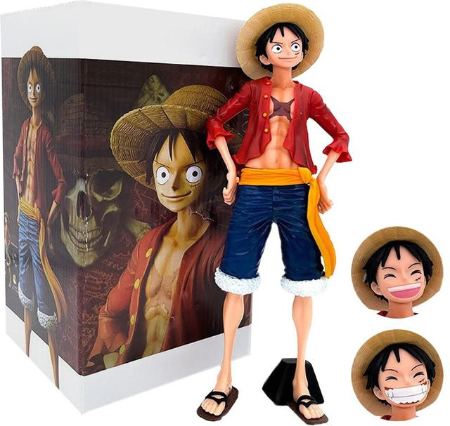 Yiran toy 1 One Piece Luffy Gesichtswechselnde Puppe Figur, ab 14 Jahre - Bild 1