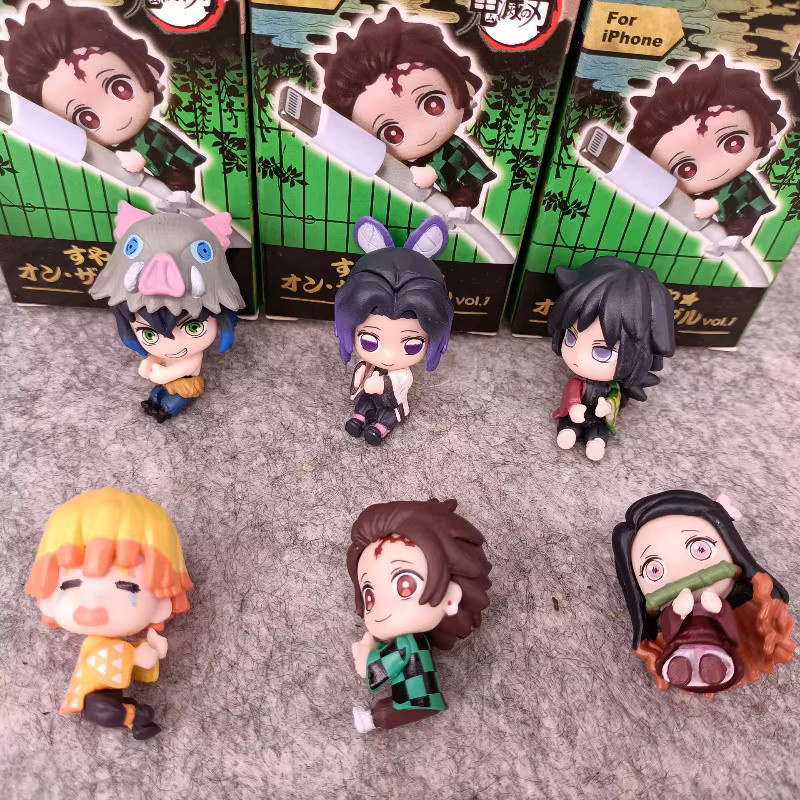 Bandai Demon Slayer Anime-Figur, Blind Box, Datenkabel-Schutzhülle, Puppe - Bild 3