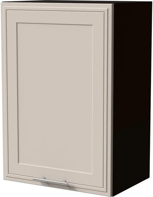 Feldmann-Wohnen Hängeschrank Salo W2 in Schwarz und Kaschmir Matt mit Kassettenoptik, B/T/H: 50 x 32,5 x 72 cm - Bild 1