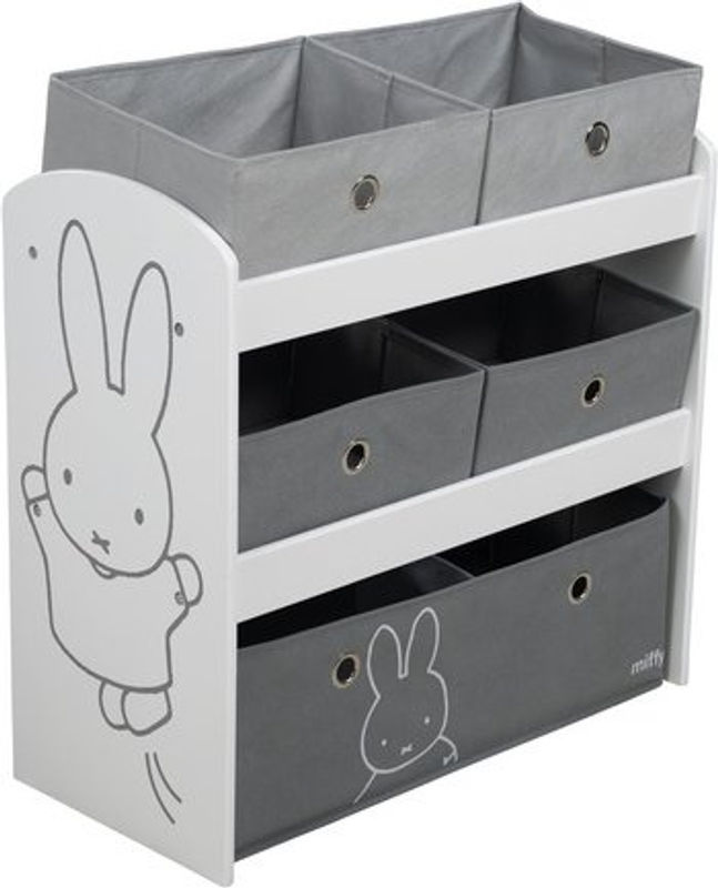 Roba Spielregal Miffy für Kinderzimmer mit floralem Design, B/T/H: 60,0 x 30,0 x 30,0 cm - Bild 2