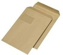 MAILmedia Versandtaschen C5 selbstklebend mit Fenster aus braunem Kraftpapier - Bild 1