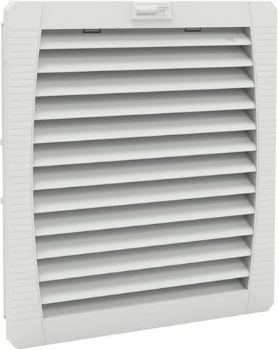 Pfannenberg Filterlüfter PF 42500 115V/AC 18W in Grau und Weiß, B/H/T: 25,2 x 25,2 x 10,3 cm - Bild 1