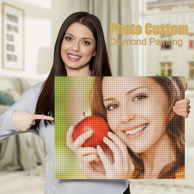 MomoArt DIY AB Diamantmalerei als personalisiertes Foto-Mosaik in Multicolor, quadratisch, B/H: 20 x 20 cm - Bild 1