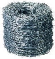 E-NORMpro Stacheldraht aus verzinktem Stahl, Farbe: Silber, Länge: 200 m, Durchmesser: 2,5 mm - Bild 1