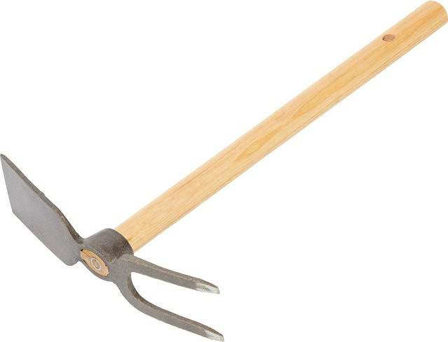 LUX-TOOLS Doppelhacke Mini mit Eschenstiel in Braun - Bild 1