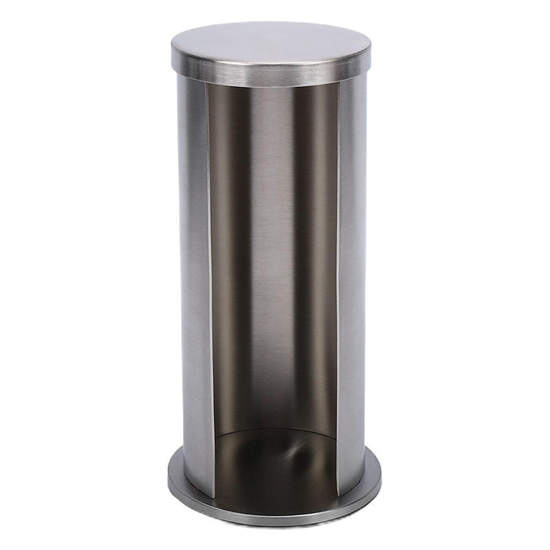 KaiSai Kosmetik-Wattepads-Halter aus Edelstahl in Silber für Schminktisch und Badezimmer - Bild 2